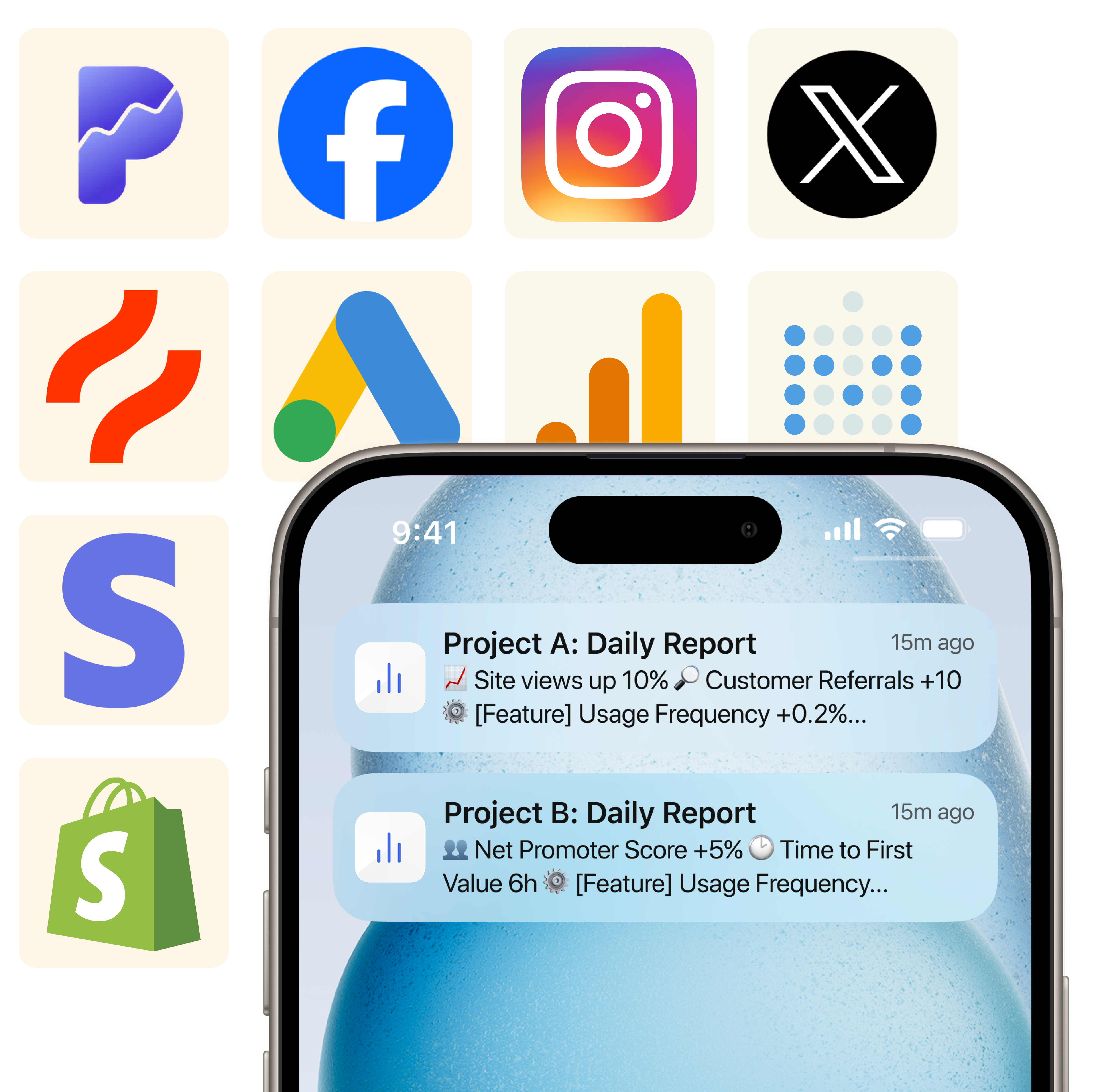 iPhone 16 mobile app mockup